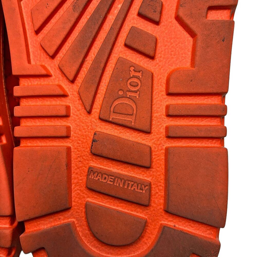 Dior D-Twist Cannage Quilted Orange Slides EU 36.5 Designer Sandals Slip On Flat - Picture 11 of 13